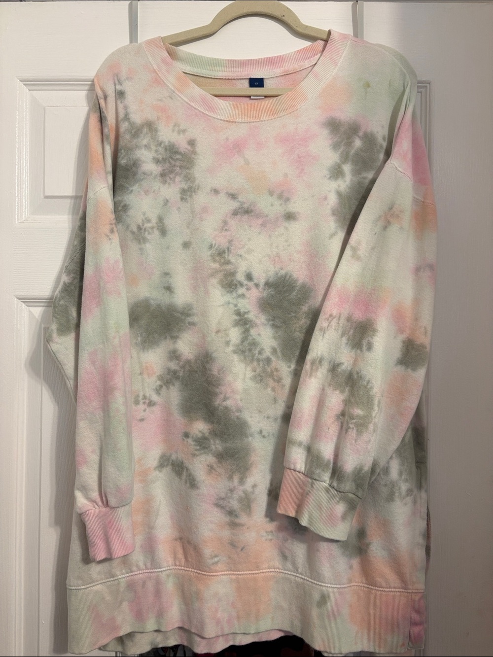 Old Navy Tie-Dye Pastel Crewneck Sweatshirt size XL oversized